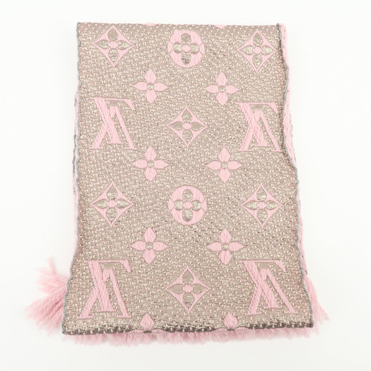 Louis Vuitton Etoile Scarf Monogram Pink Wool Scarve & Shawl Accessory (Pre-Owned)