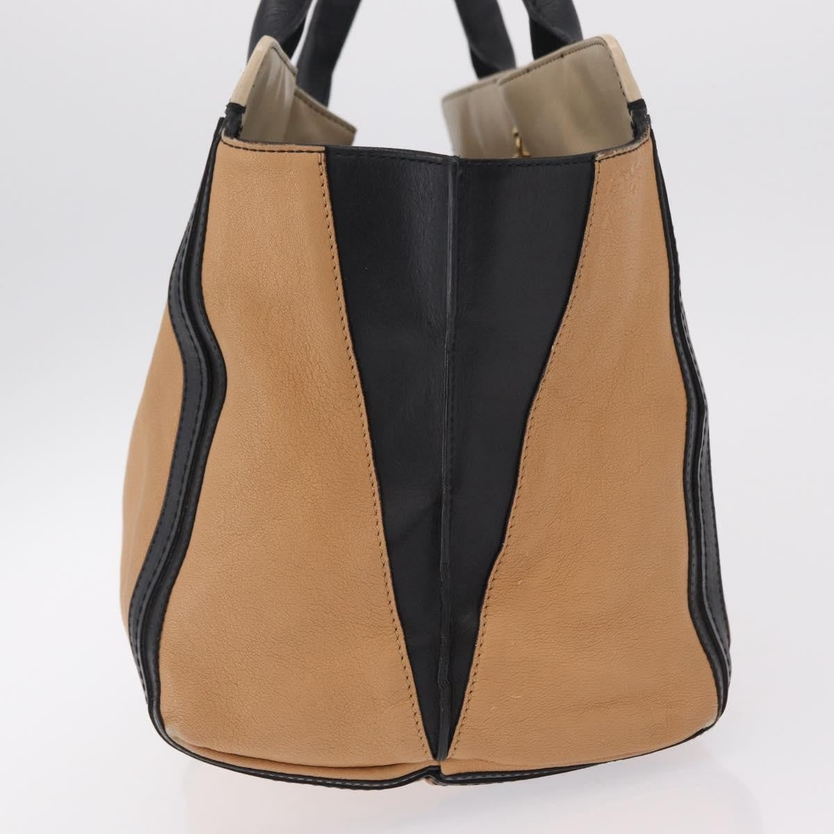 Chloe Alison East West Leather Beige Leather Tote Bag Bag (Pre-Owned)