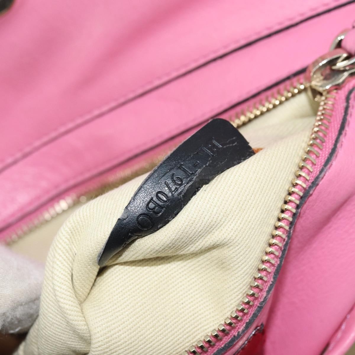 Valentino Garavani Rockstud Tote Soft Leather Pink Leather Tote Bag Bag (Pre-Owned)