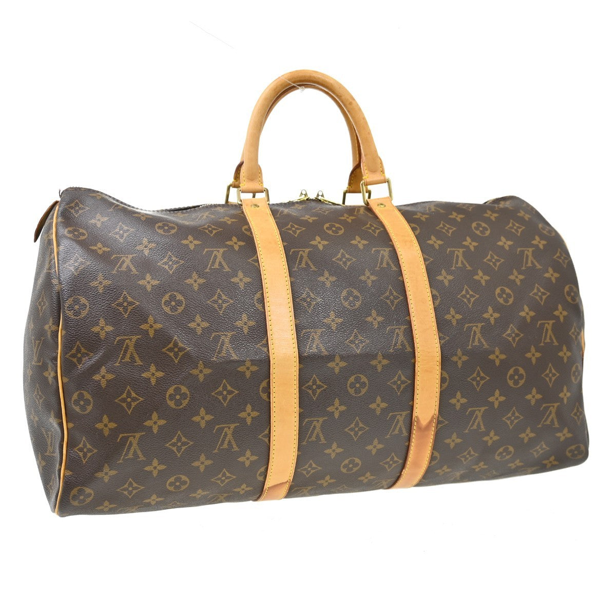 Louis Vuitton Keepall Monogram Canvas Brown Canvas Travel Bag Bag (Pre-Owned)