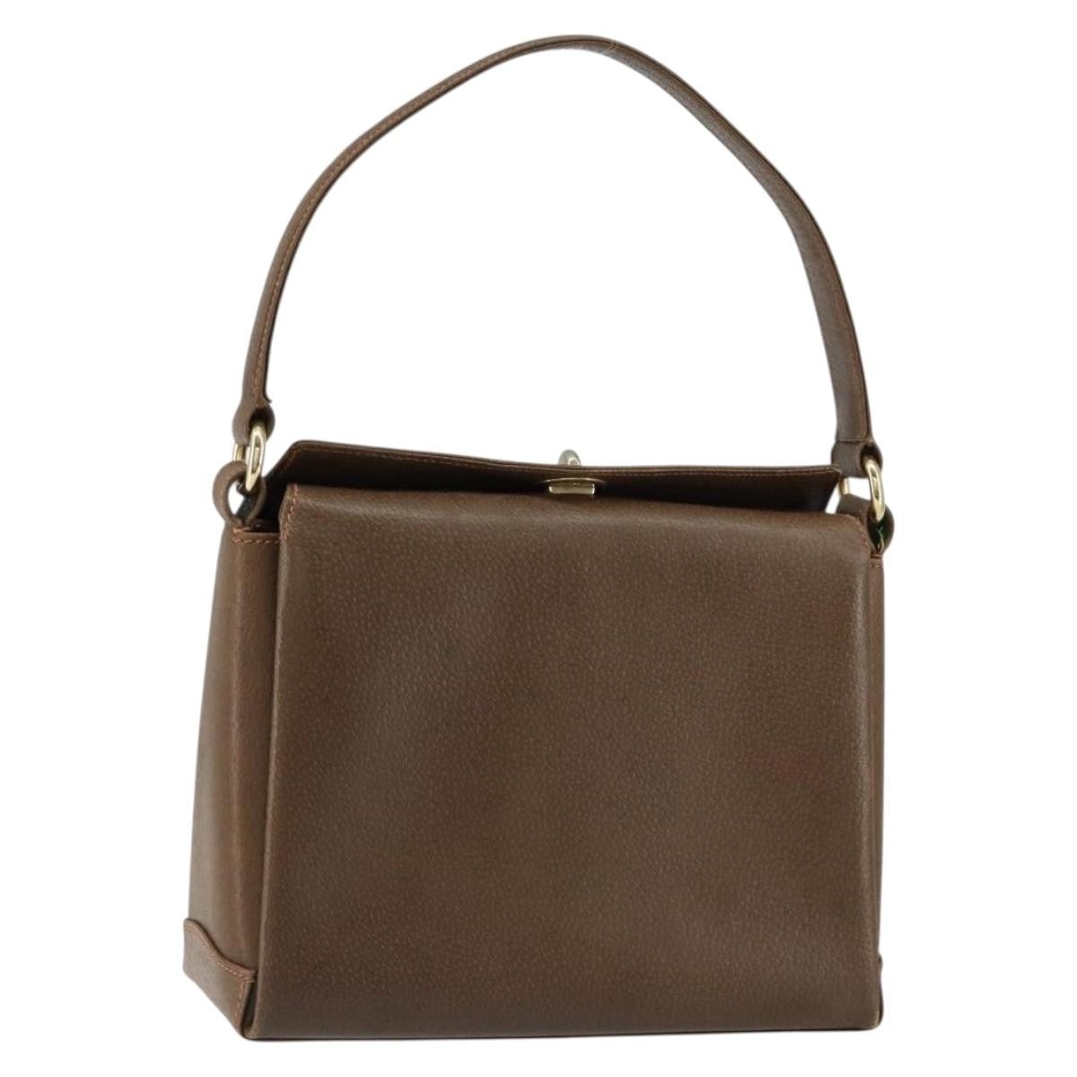 Gucci Vintage Leather Brown Leather Shoulder Bag Bag (Pre-Owned)