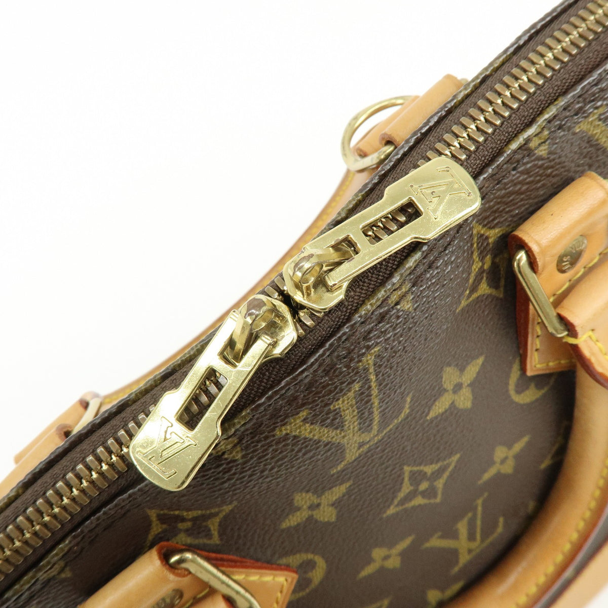 Louis Vuitton Alma Monogram Canvas Brown Canvas Handbag (Pre-Owned)