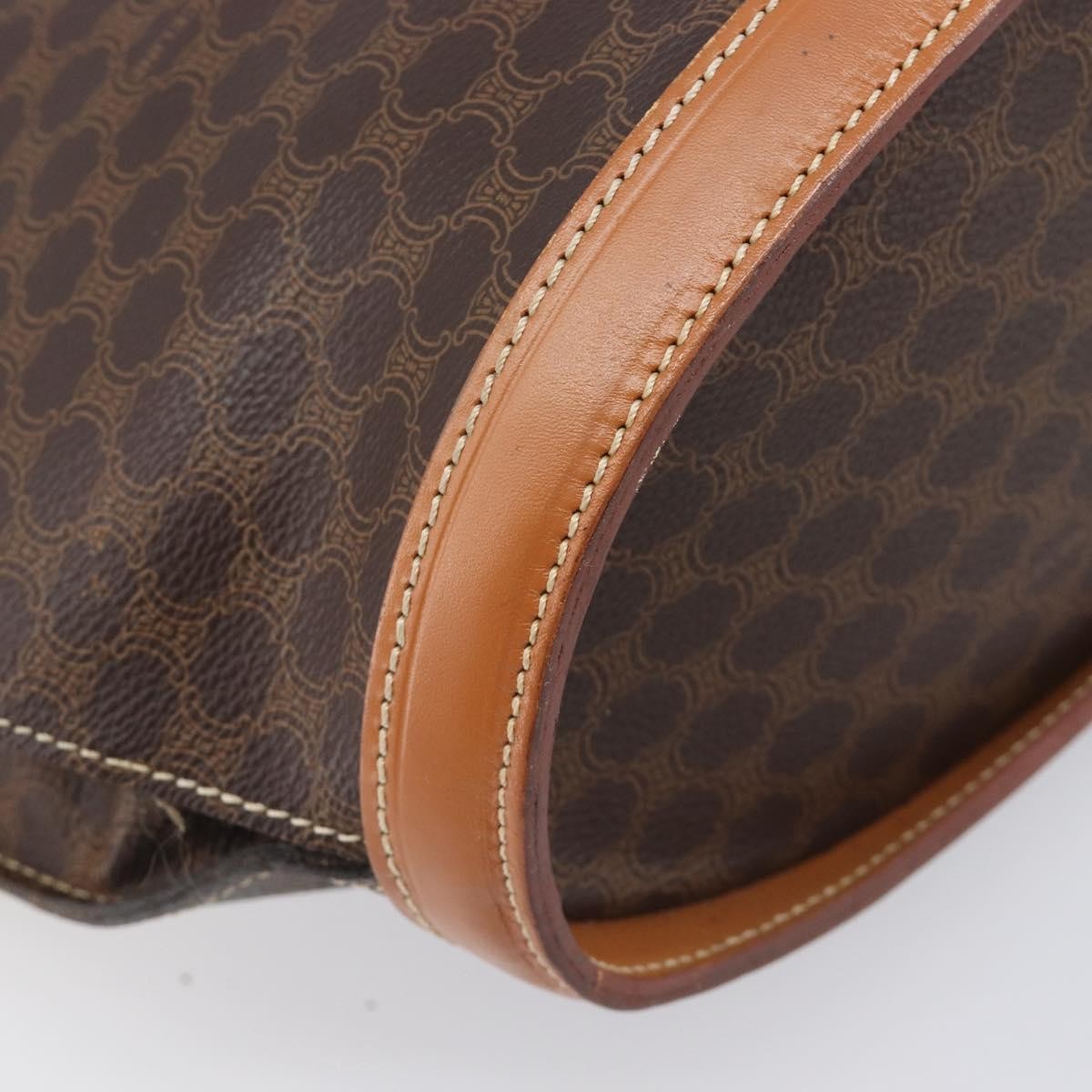 Celine Macadam Canvas And Leather Brown Canvas Tote Bag Bag (Pre-Owned)