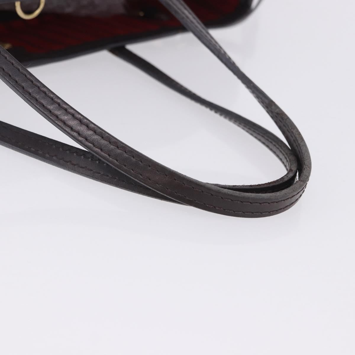 Louis Vuitton Neverfull Damier Brown Canvas Tote Bag Bag (Pre-Owned)