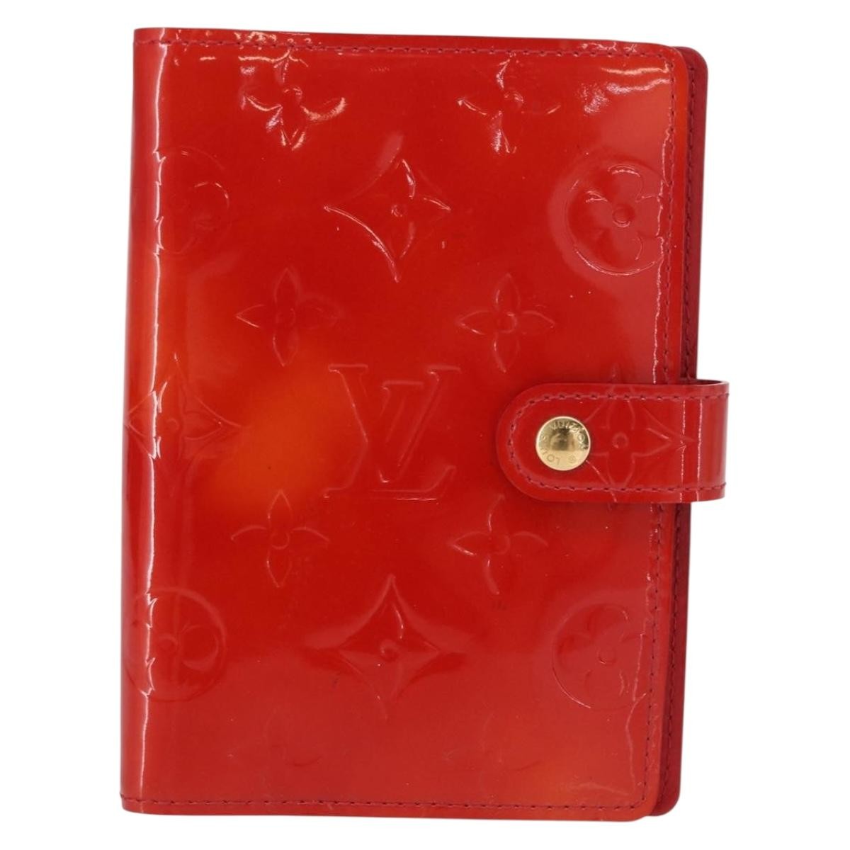 Louis Vuitton Agenda Cover Patent Leather Red Patent_Leather Toiletry Case Accessory (Pre-Owned)