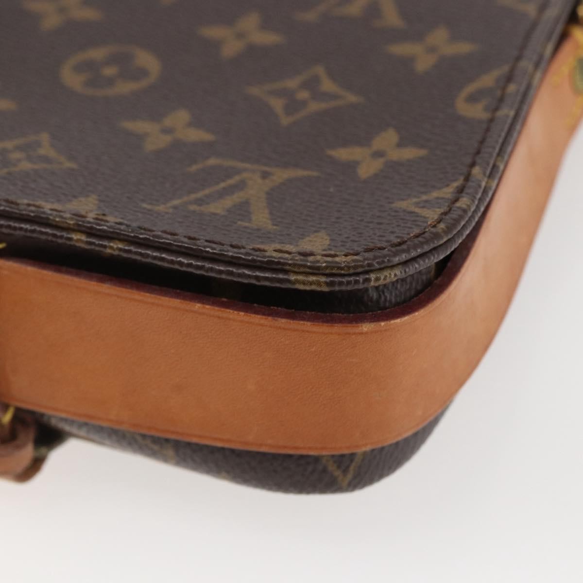 Louis Vuitton Cartouchiere Monogram Canvas Brown Canvas Shoulder Bag Bag (Pre-Owned)