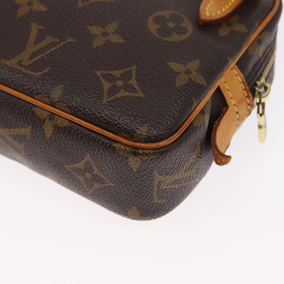 Louis Vuitton Pochette Marly Bandouliere Monogram Canvas Brown Canvas Handbag (Pre-Owned)