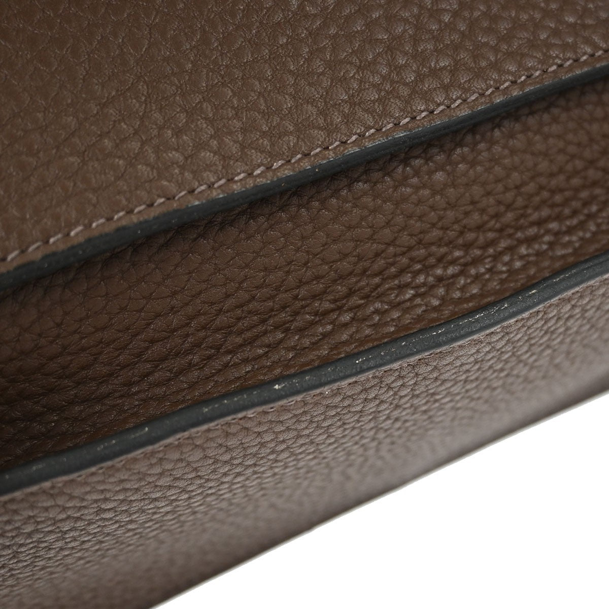 Hermes Steve Caporal Clemence Brown Calfskin Shoulder Bag Bag (Pre-Owned)