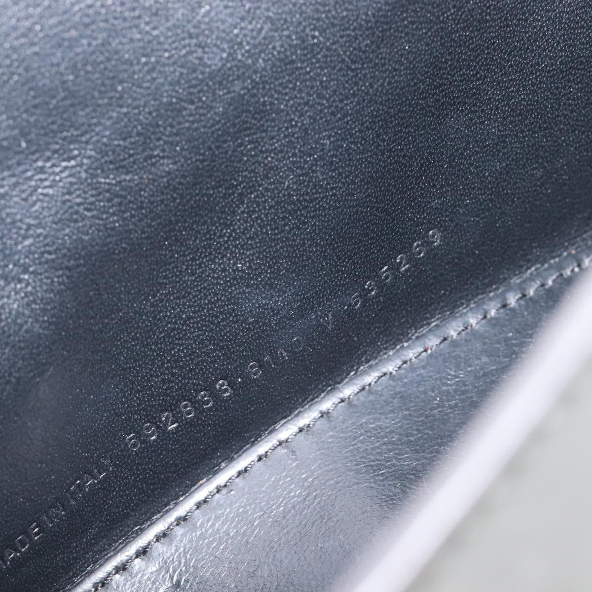 Balenciaga Hourglass Top Handle Leather Silver Leather Handbag (Pre-Owned)