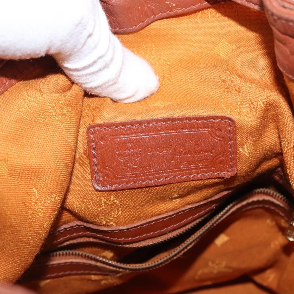 MCM Visetos Canvas And Leather Brown Canvas Shoulder Bag Bag (Pre-Owned)