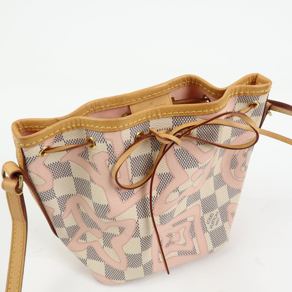 Louis Vuitton Noe Limited Edition Damier Tahitienne White Canvas Shoulder Bag Bag (Pre-Owned)