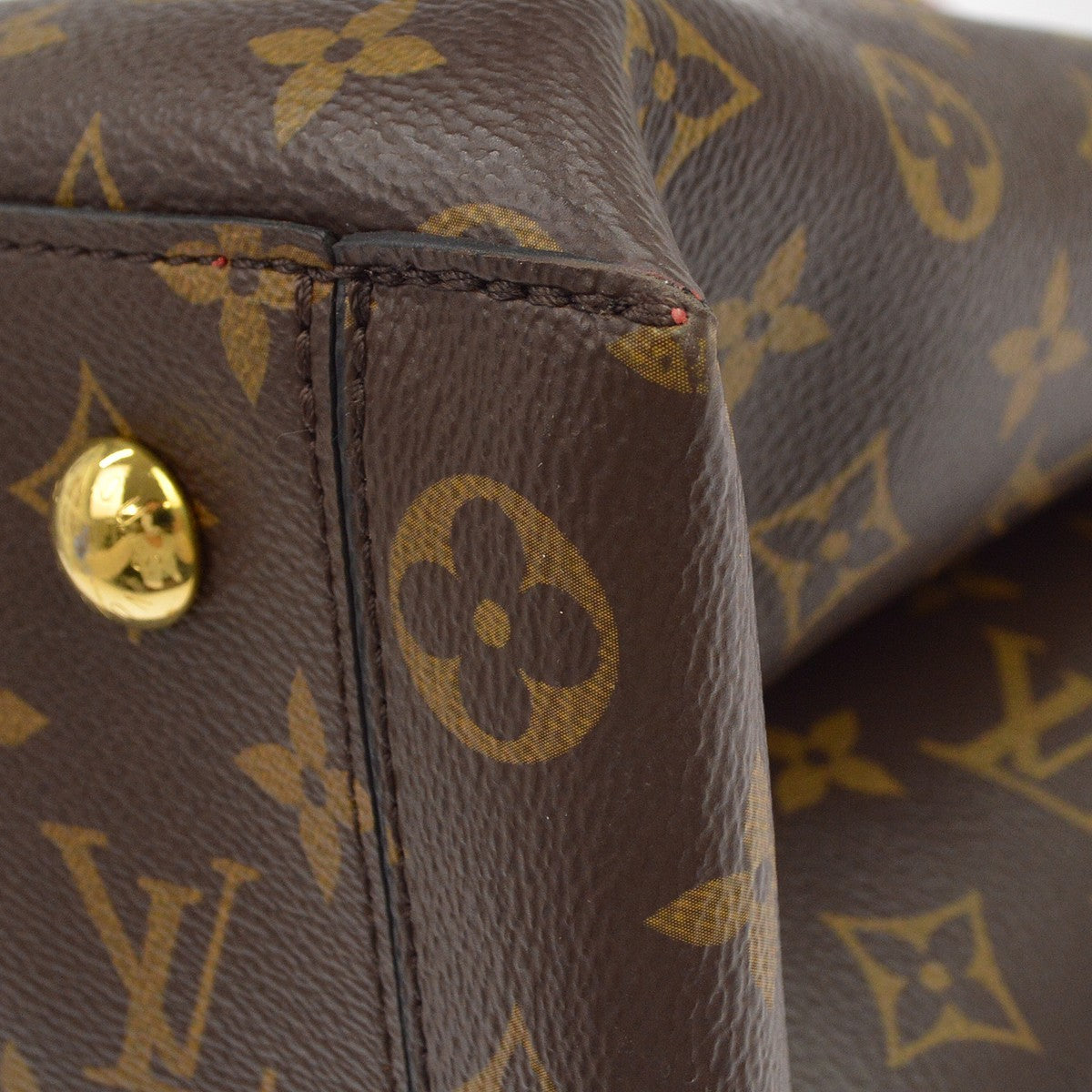 Louis Vuitton Flower Tote Monogram Canvas With Leather Brown Canvas Handbag (Pre-Owned)