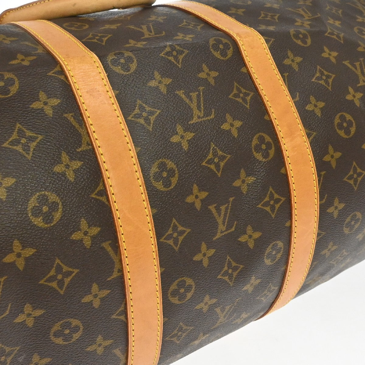 Louis Vuitton Keepall Monogram Canvas Brown Canvas Travel Bag Bag (Pre-Owned)