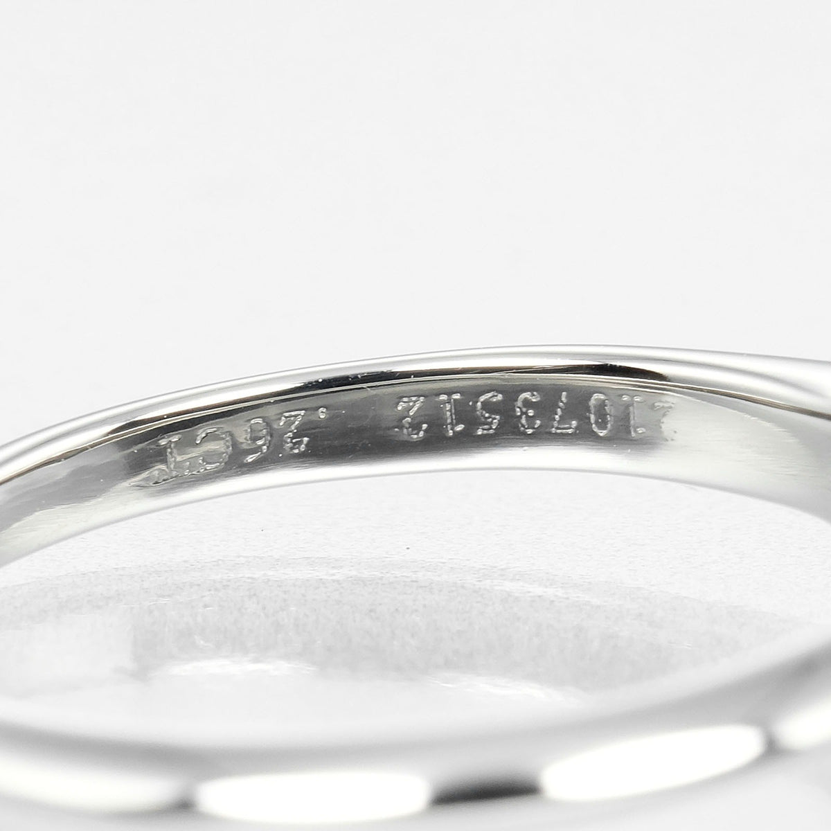 Tiffany & Co. Tiffany Setting Solitaire Platinum With Rbc Diamond Silver Platinum Ring Jewelry (Pre-Owned)