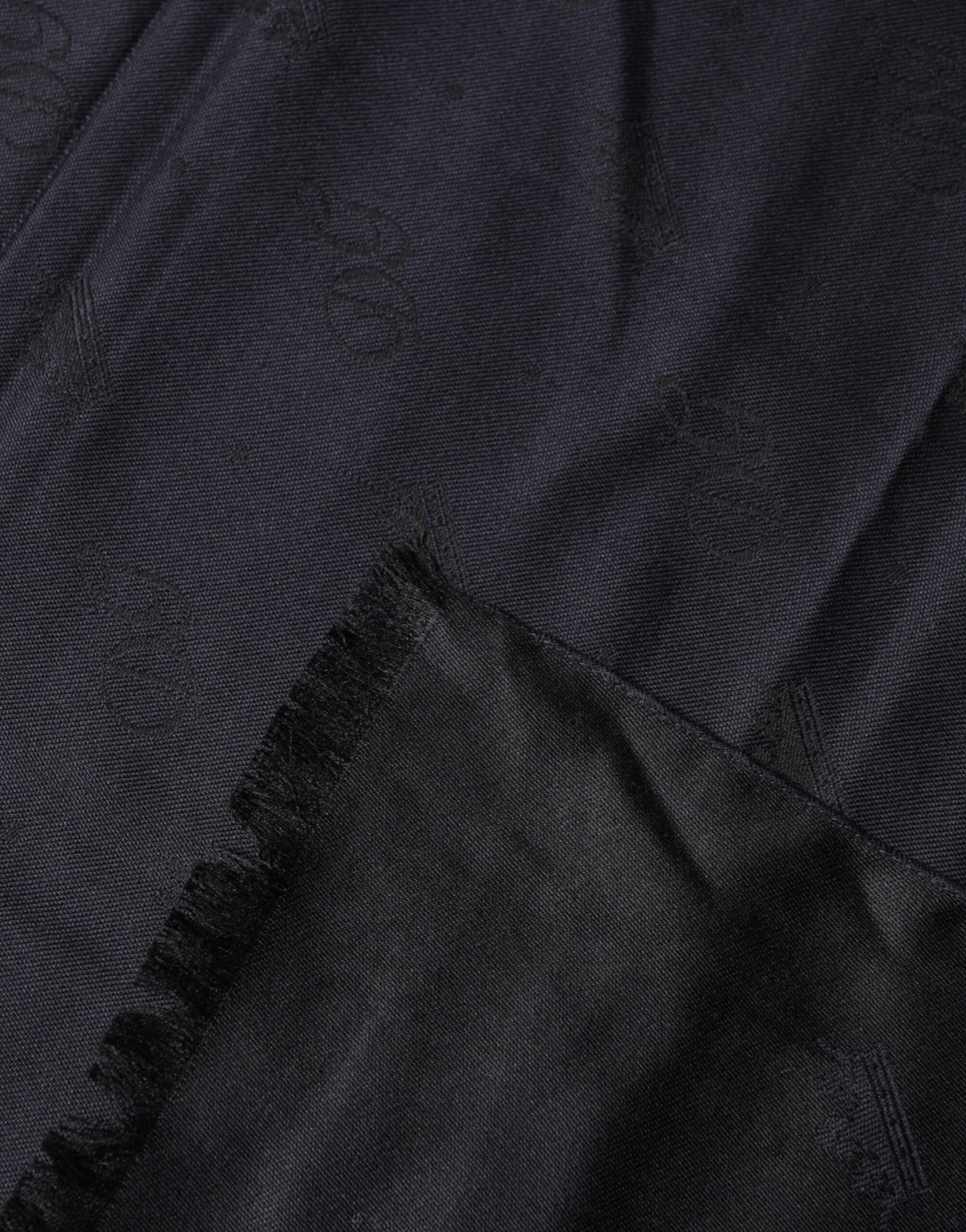 Dolce & Gabbana Black Lace Stole Silk NeckWrap Shawl Men's Scarf