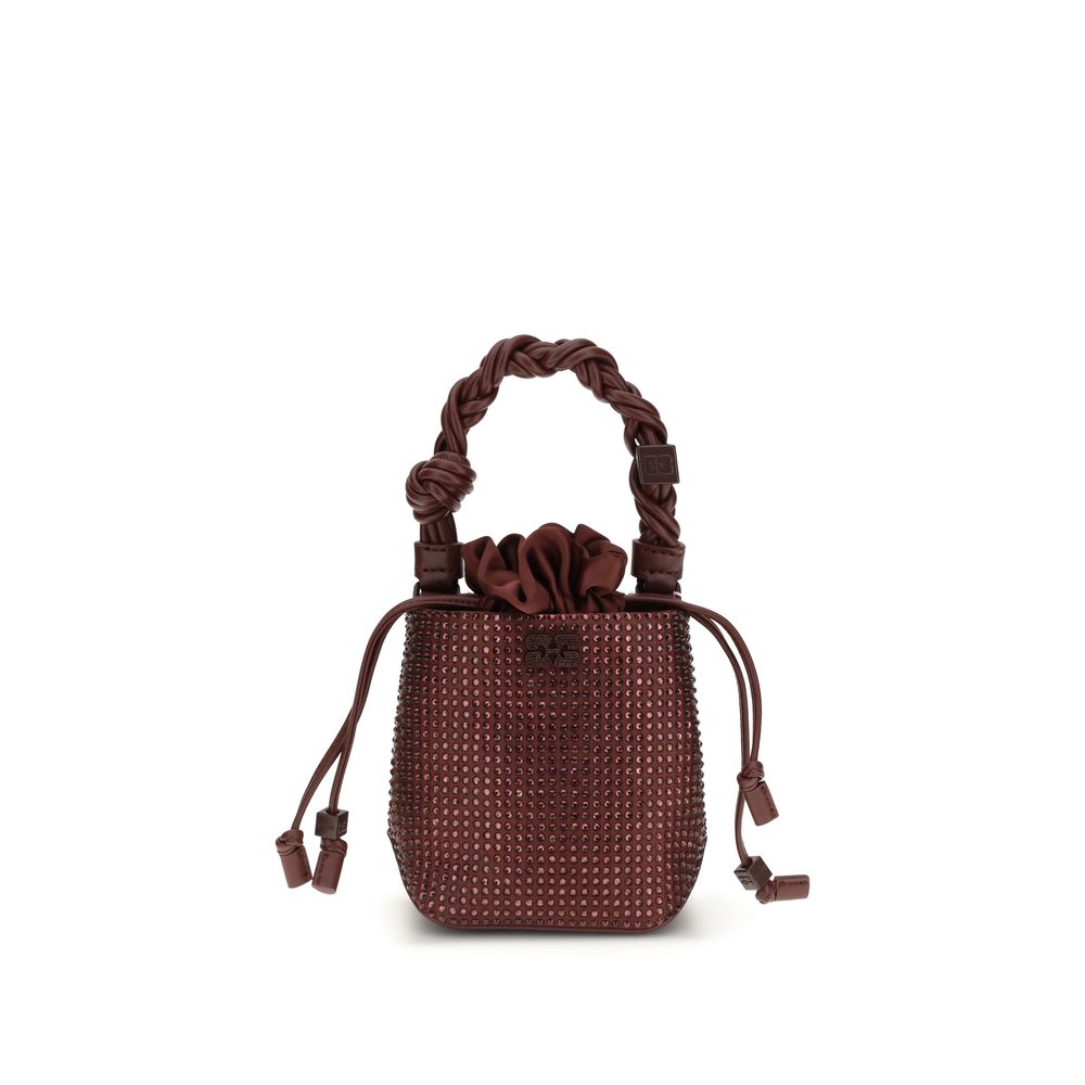 Ganni Bordeaux Recycled Polyester Women's Handbag