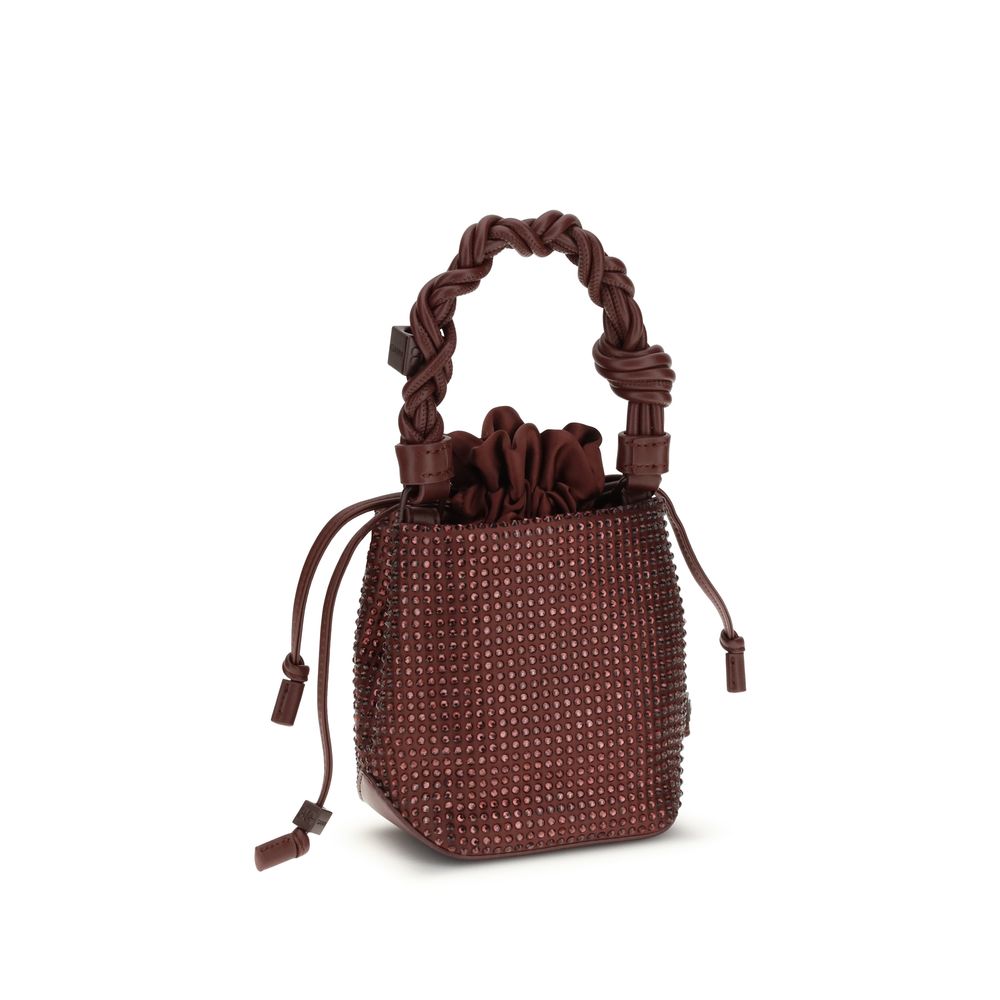 Ganni Bordeaux Recycled Polyester Women's Handbag