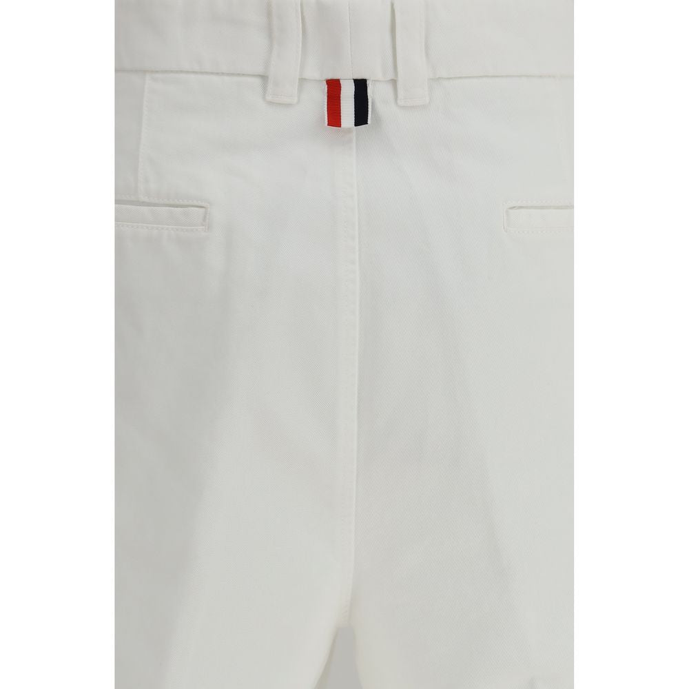 Thom Browne White Polyester Bermuda Men's Shorts