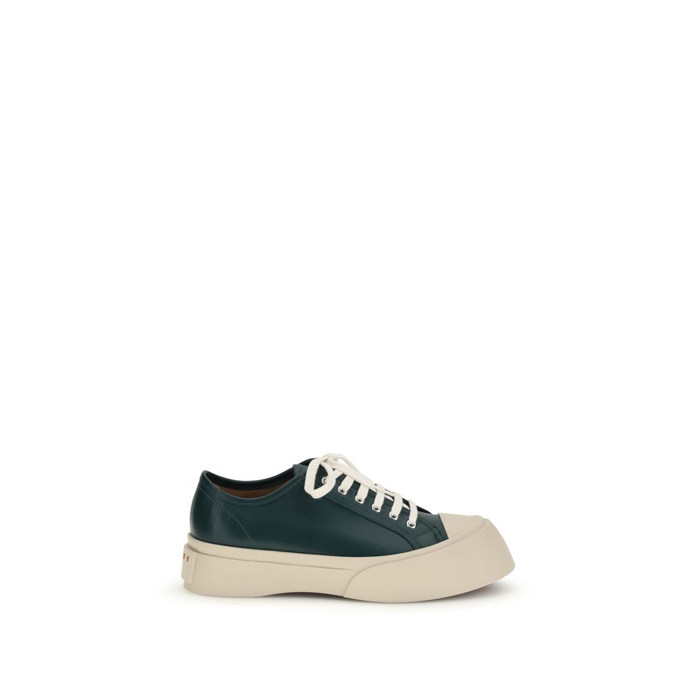 Marni Black Calf Leather Bos Taurus Platform Men's Sneakers