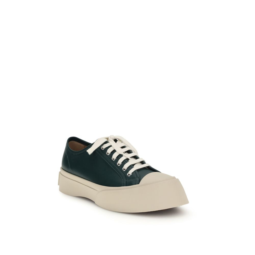 Marni Black Calf Leather Bos Taurus Platform Men's Sneakers