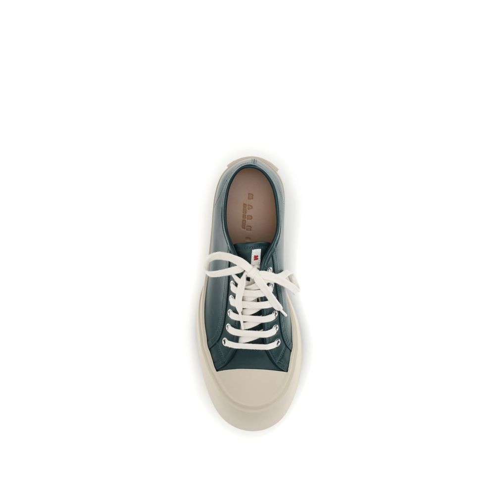 Marni Black Calf Leather Bos Taurus Platform Men's Sneakers