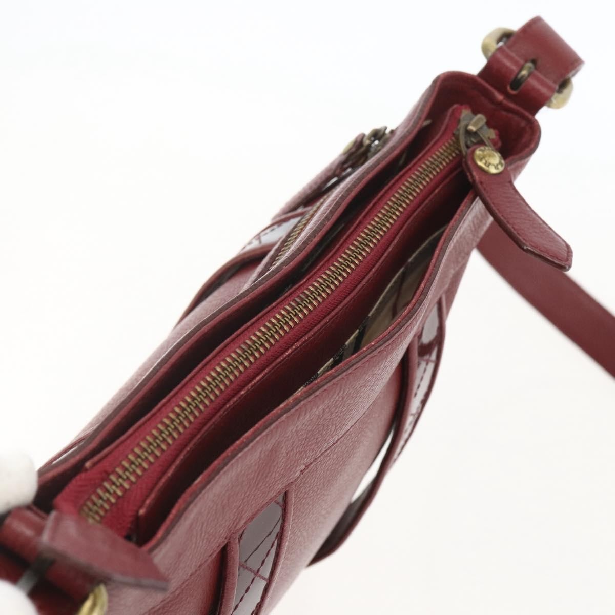 Burberry Vintage Leather Red Leather Shoulder Bag Bag (Pre-Owned)