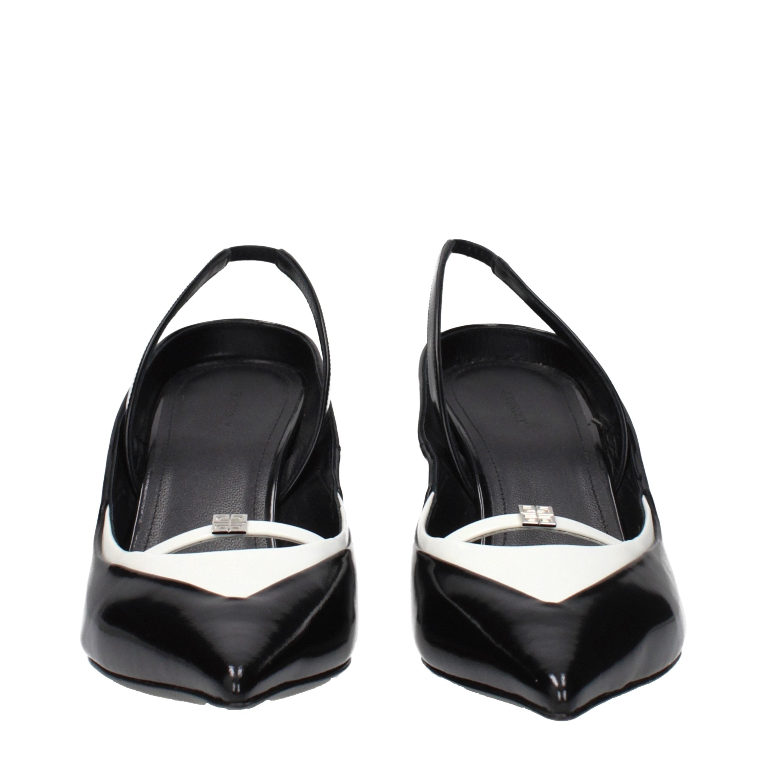 Givenchy Black Leather Wedge Women's Sandals