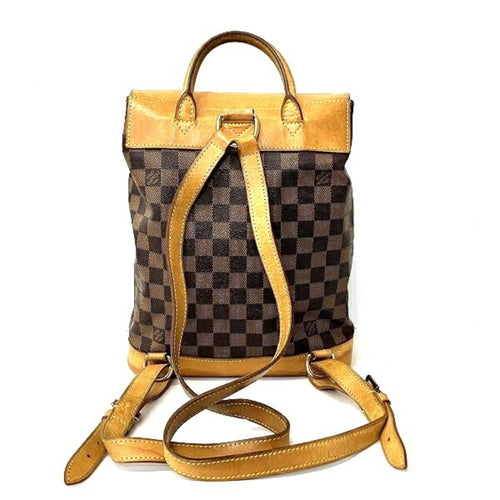 Louis Vuitton Sac A Dos Brown Canvas Backpack Bag (Pre-Owned)