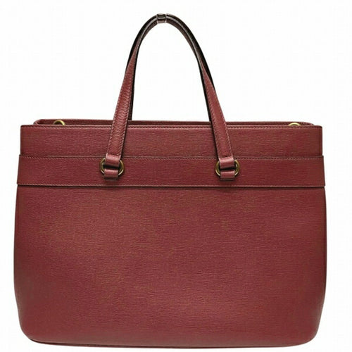 Gucci Burgundy Leather Handbag (Pre-Owned)