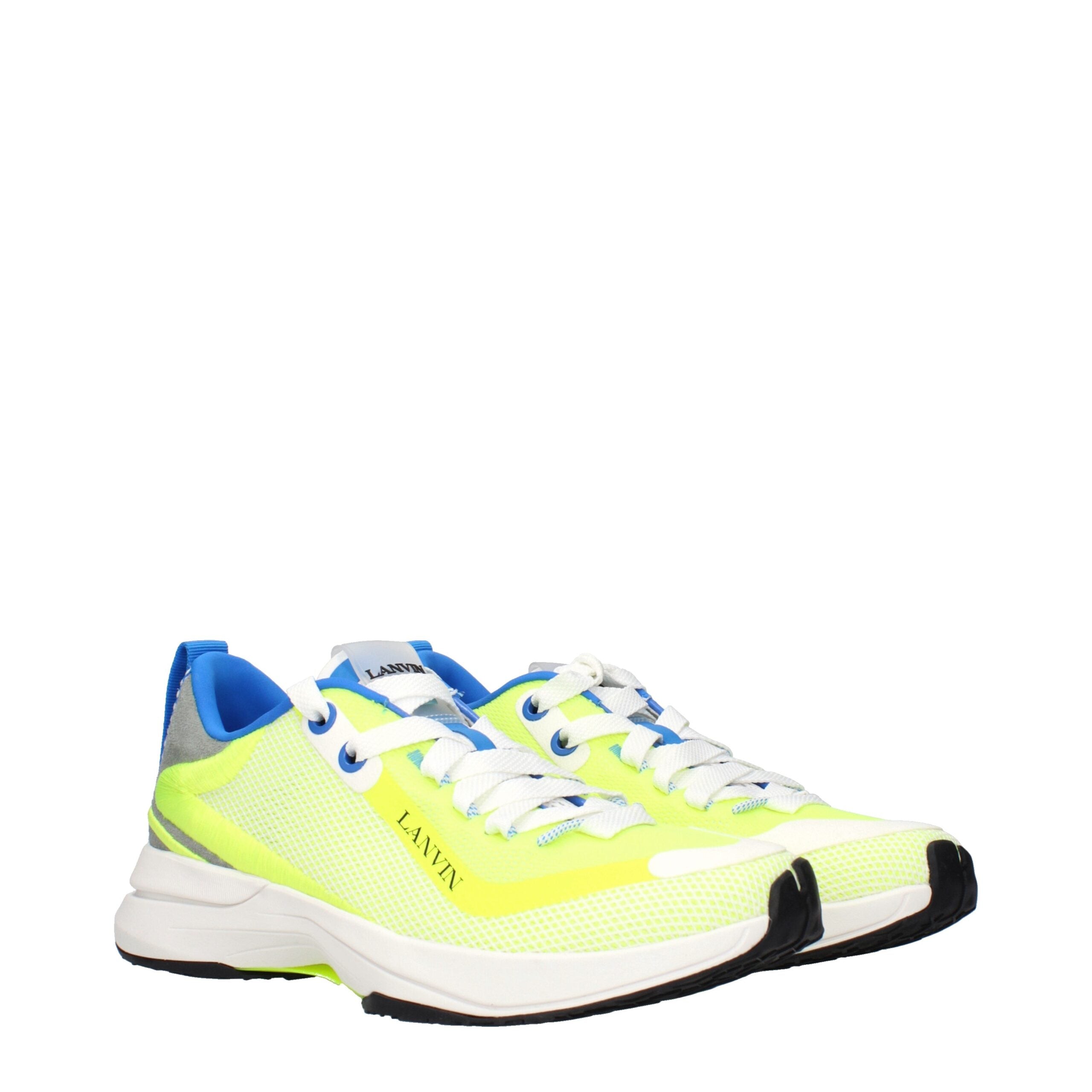 Lanvin Yellow Fabric Athletic Men's Sneakers
