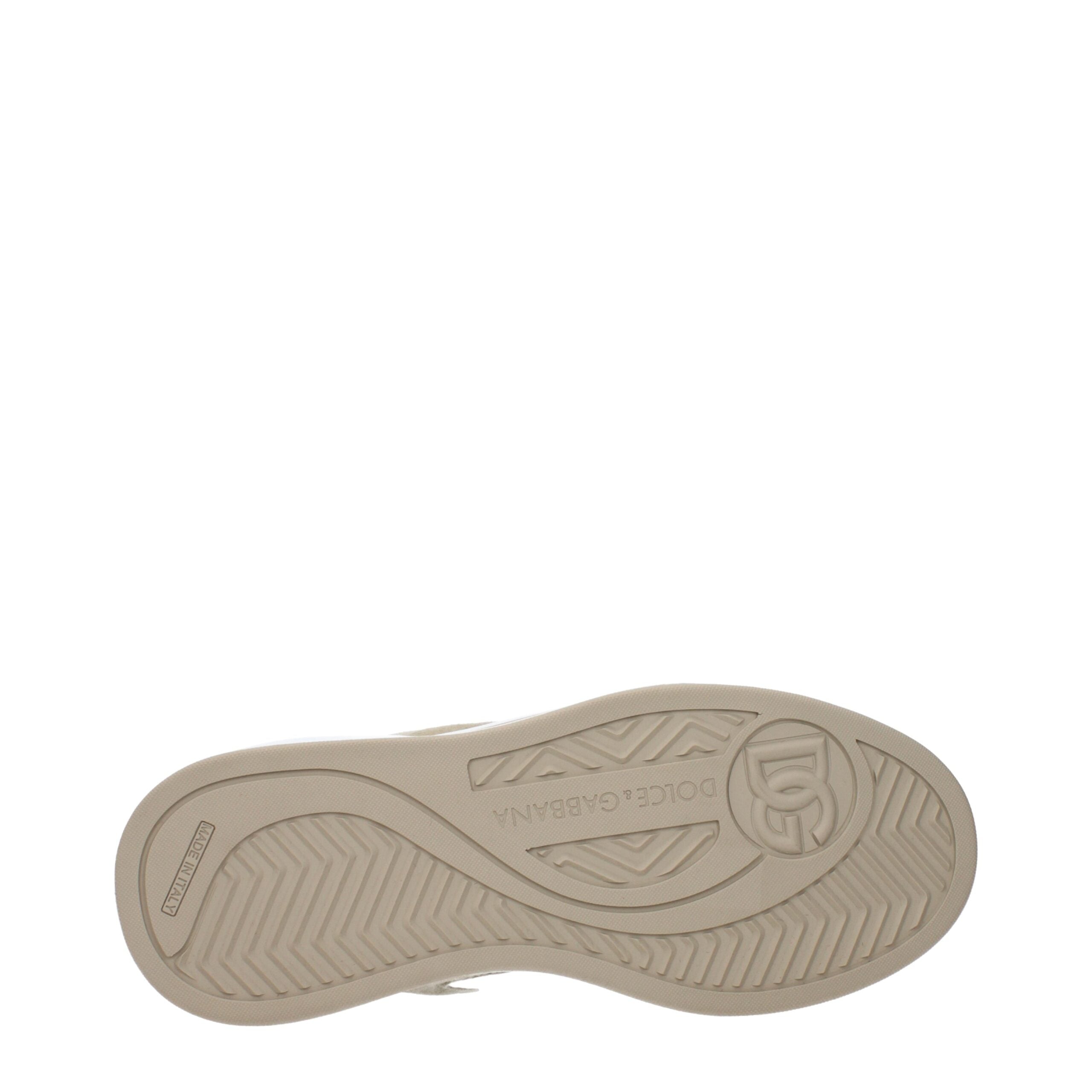 Dolce & Gabbana White Fabric Low Top Men's Sneakers