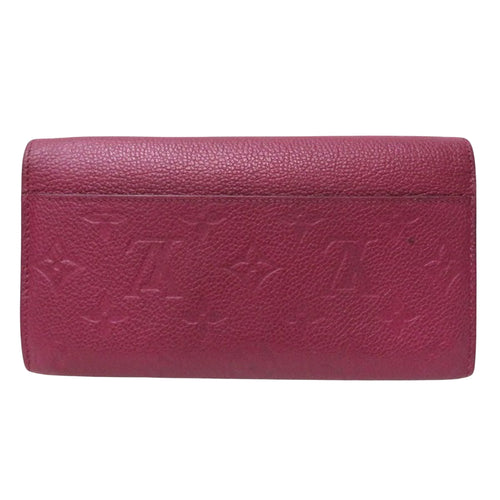 Louis Vuitton Portefeuille Sarah Purple Leather Wallet  (Pre-Owned)