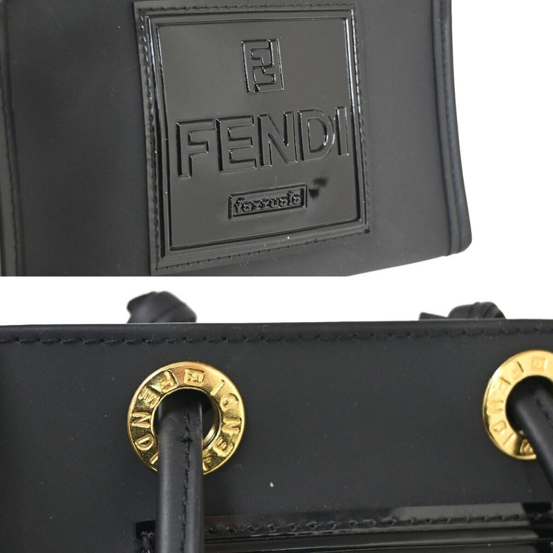 Fendi Ff Black Rubber Tote Bag (Pre-Owned)