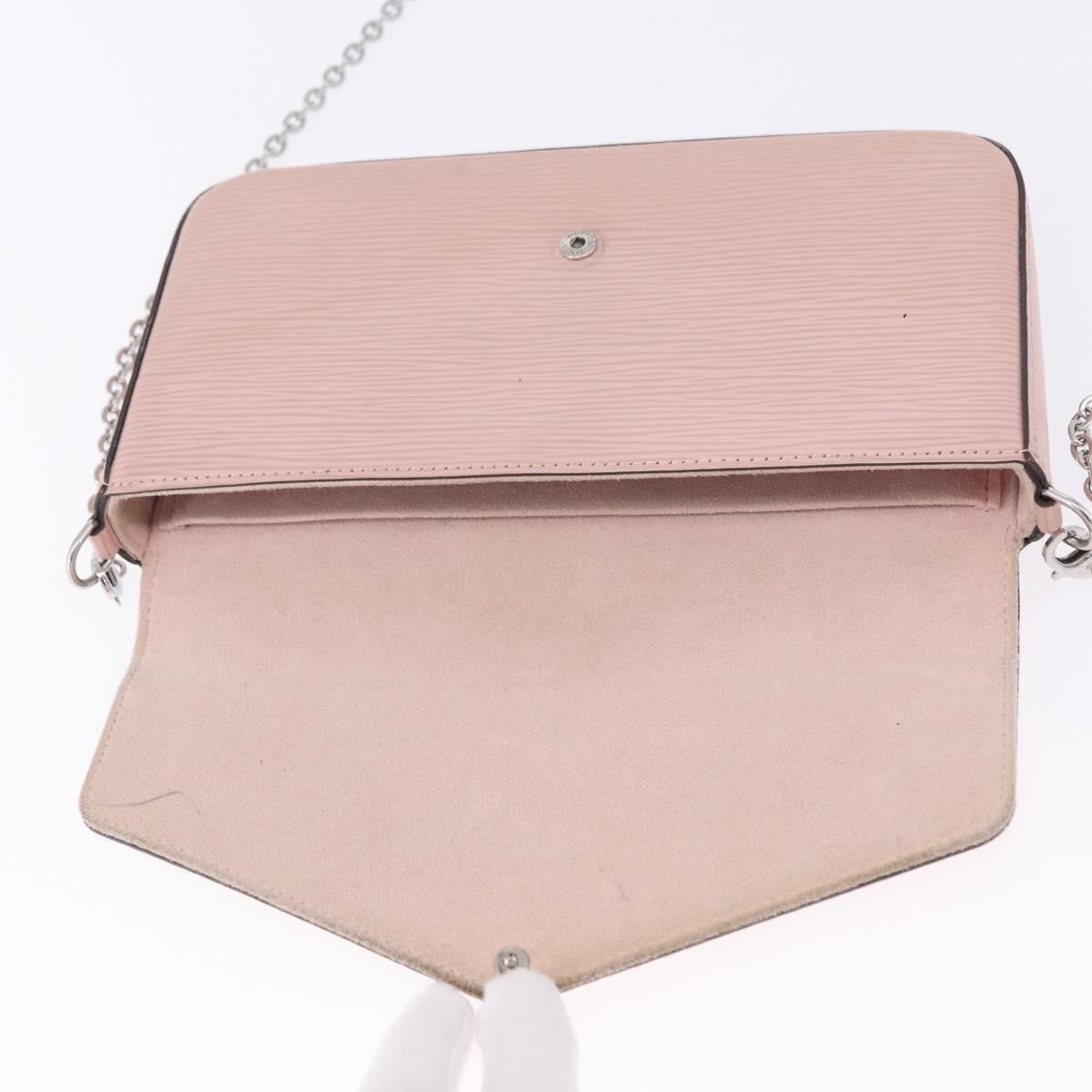 Louis Vuitton Felicie Chain Epi Leather Pink Leather Clutche & Pouche Bag (Pre-Owned)