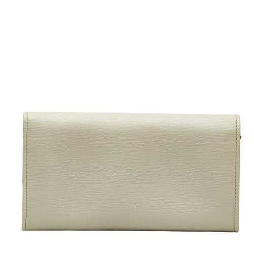 Gucci Interlocking White Leather Wallet  (Pre-Owned)