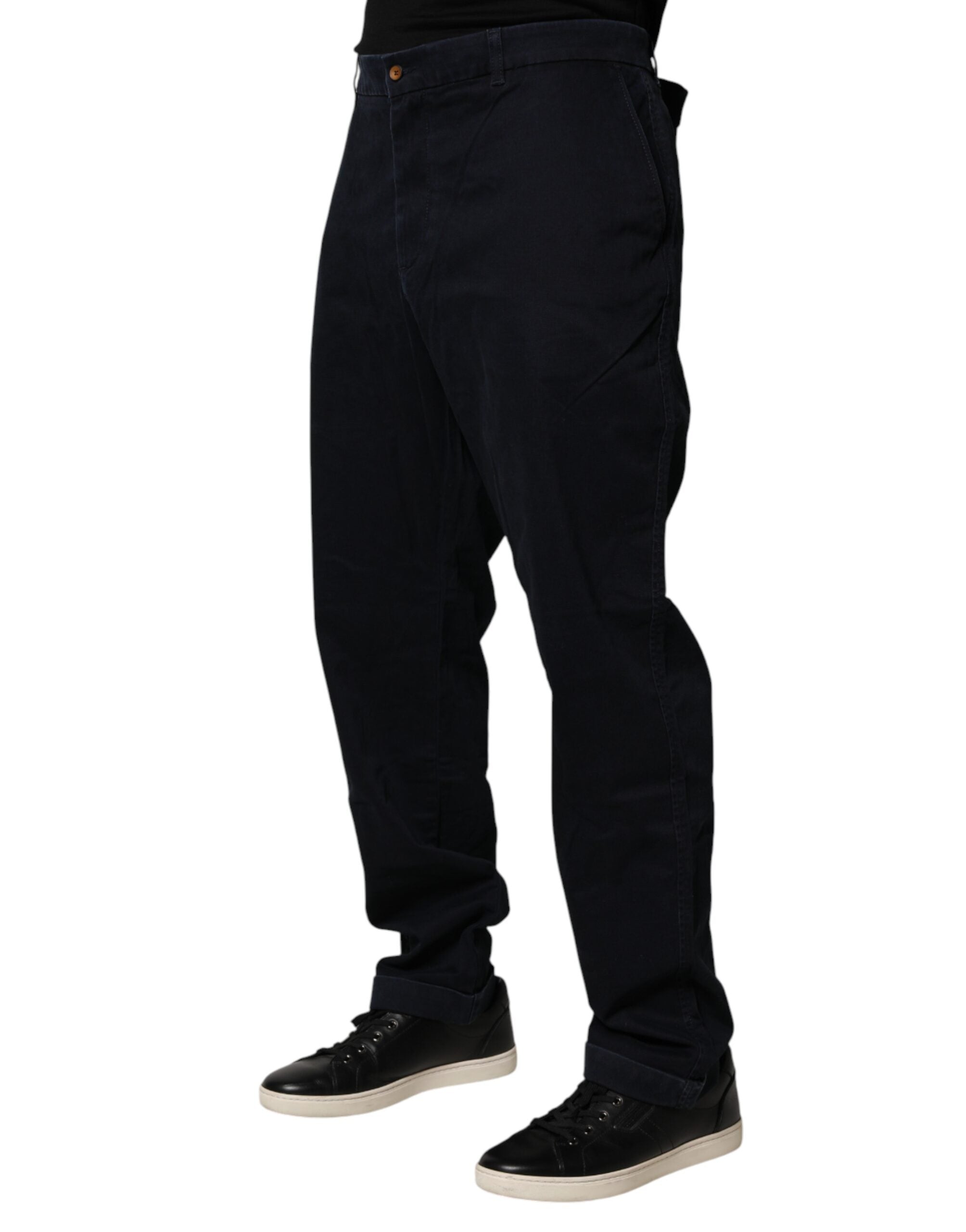 Harmont & Blaine Black Mid Waist Skinny Denim Trouser Men's Jeans