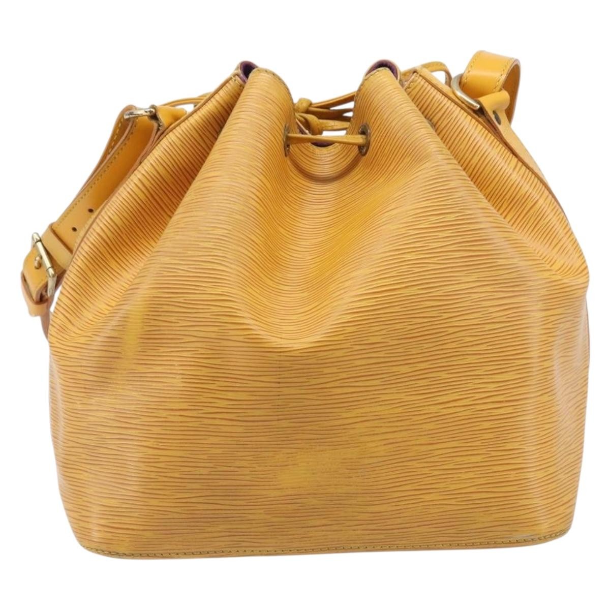 Louis Vuitton Petit Noe Epi Leather Yellow Leather Shoulder Bag Bag (Pre-Owned)