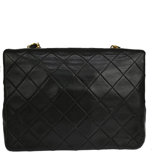 Chanel Mini Matelassé Black Pony-Style Calfskin Shoulder Bag (Pre-Owned)
