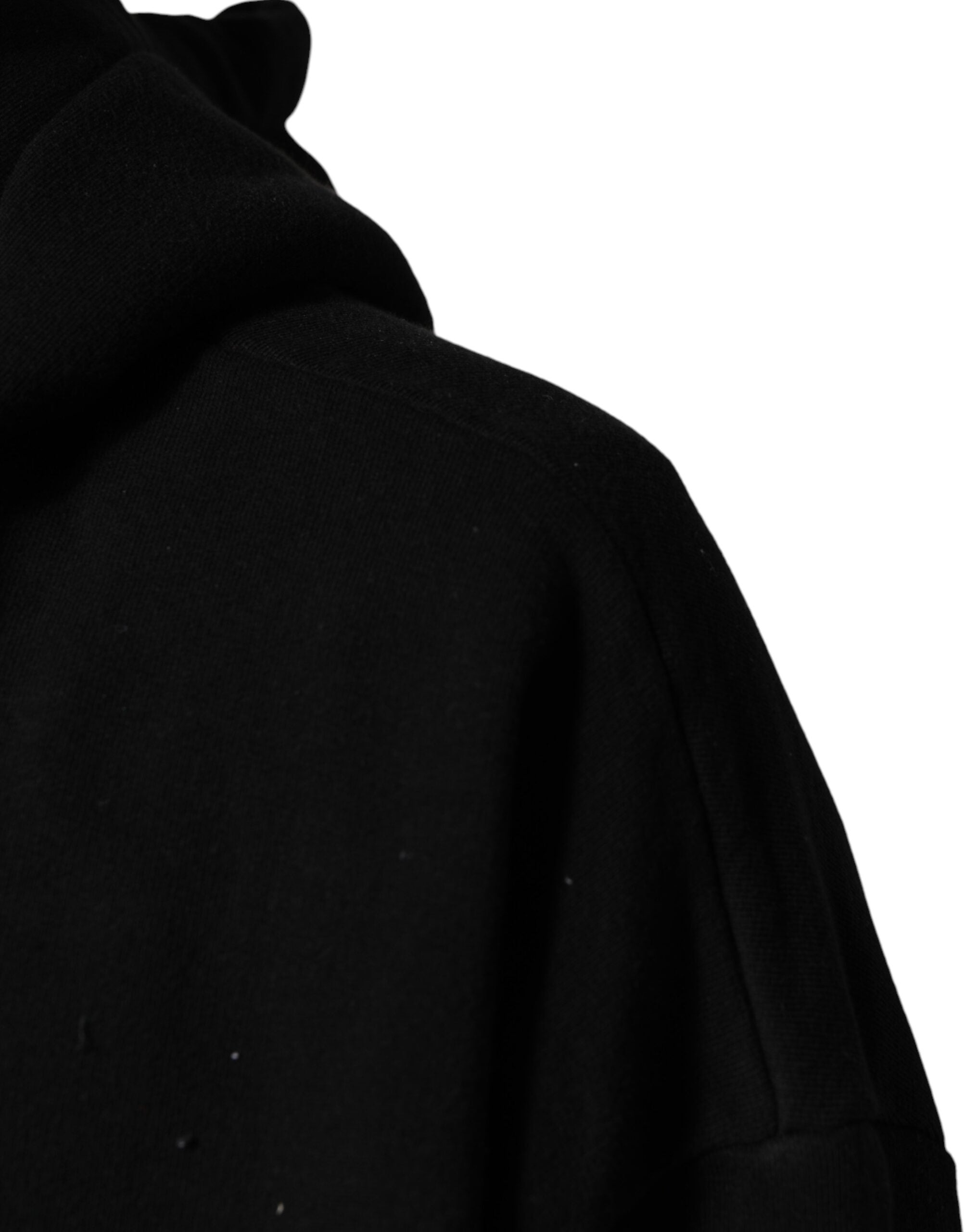 Dolce & Gabbana Black LOVE Cotton Hooded Sweatshirt Men's Sweater (Pre-Owned)
