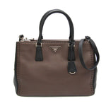 Prada Galleria Brown Leather Handbag (Pre-Owned)