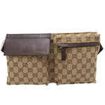 Gucci Gg Canvas Brown Canvas Clutch Bag (Pre-Owned)