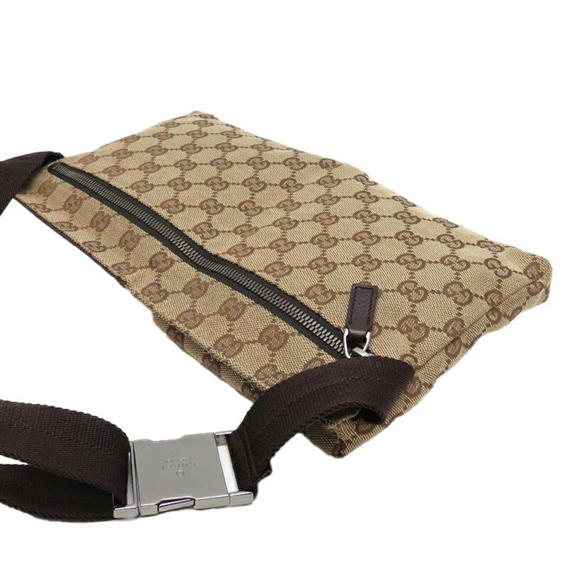 Gucci Gg Canvas Brown Canvas Clutch Bag (Pre-Owned)