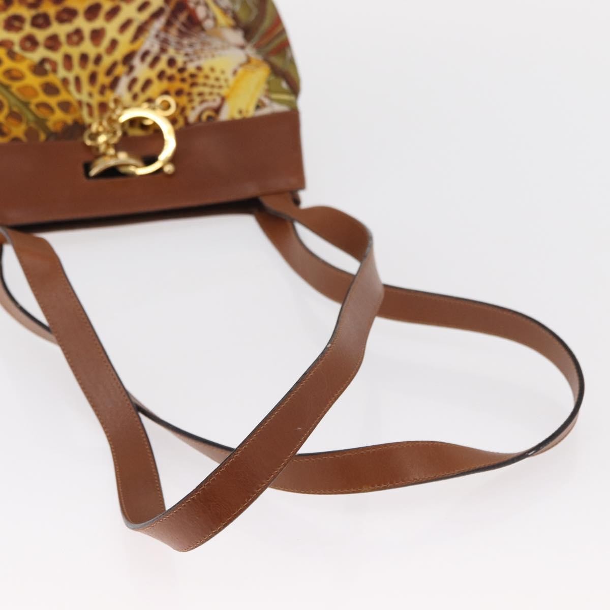 Salvatore Ferragamo Vintage Canvas Brown Canvas Shoulder Bag Bag (Pre-Owned)