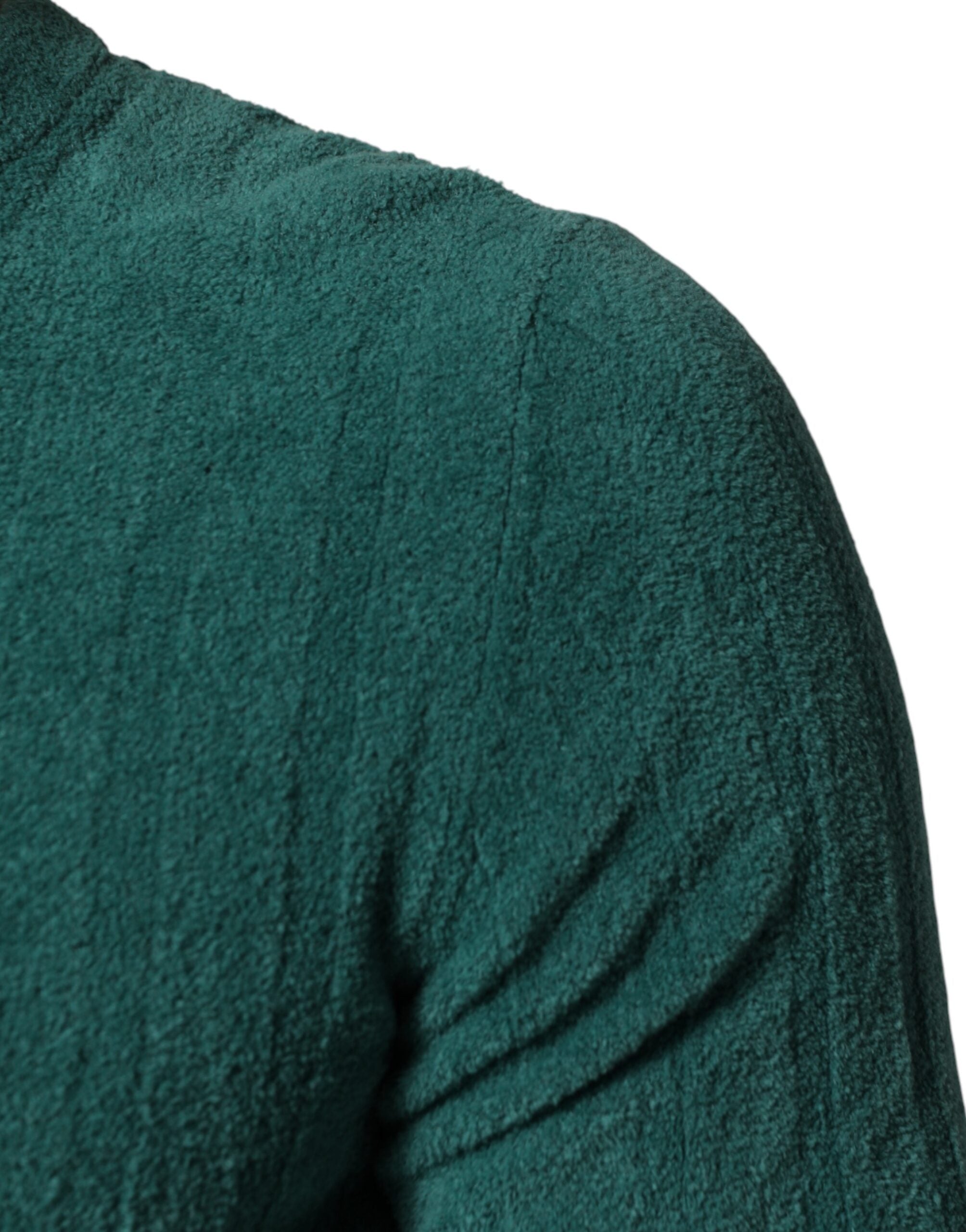Dolce & Gabbana Dark Green Cotton Blend Men Crew Neck Men's T-shirt