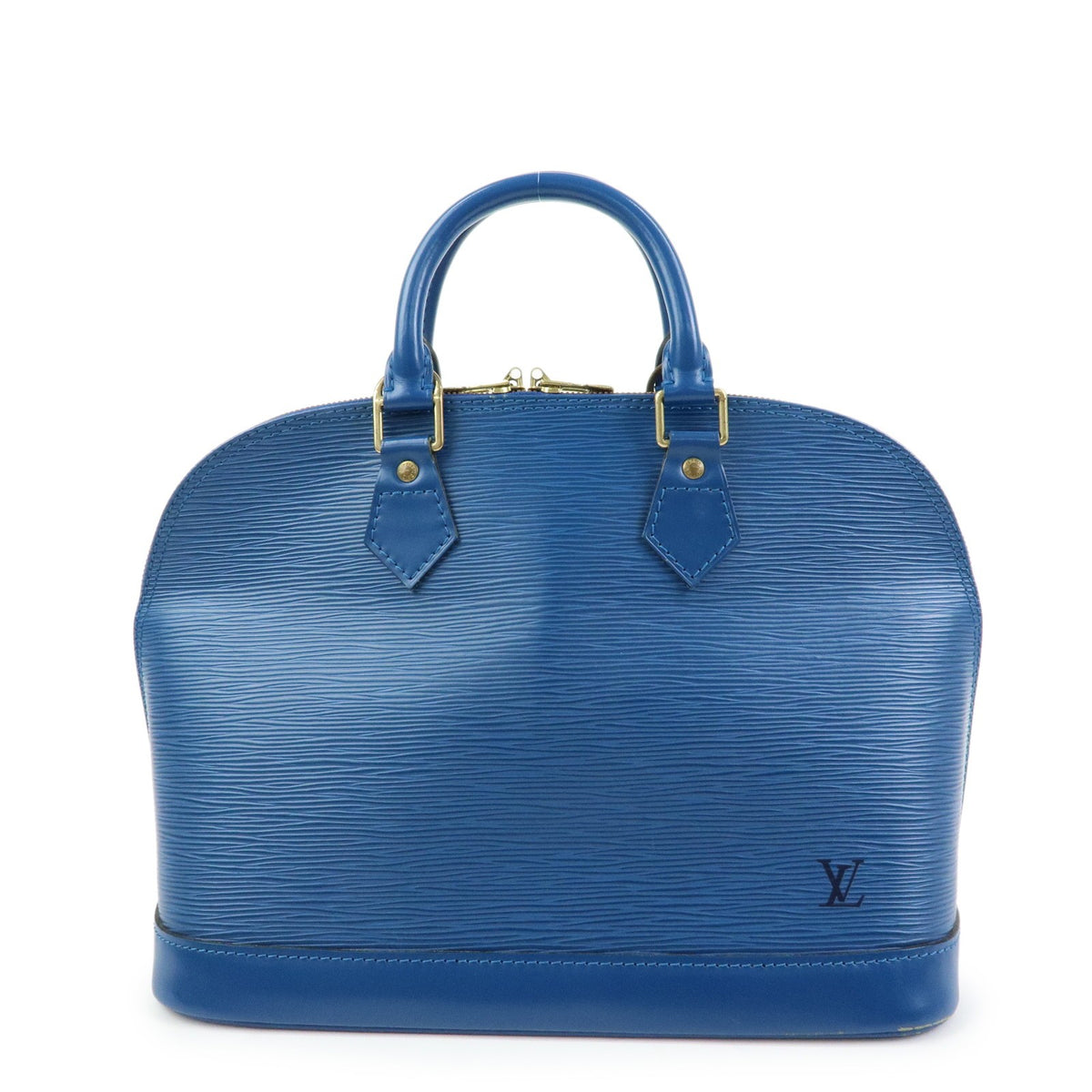 Louis Vuitton Alma Epi Leather Blue Leather Handbag (Pre-Owned)