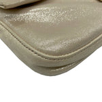 Fendi Mamma Baguette Beige Leather Shoulder Bag (Pre-Owned)
