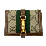 Gucci Jackie Brown Canvas Wallet  (Pre-Owned)