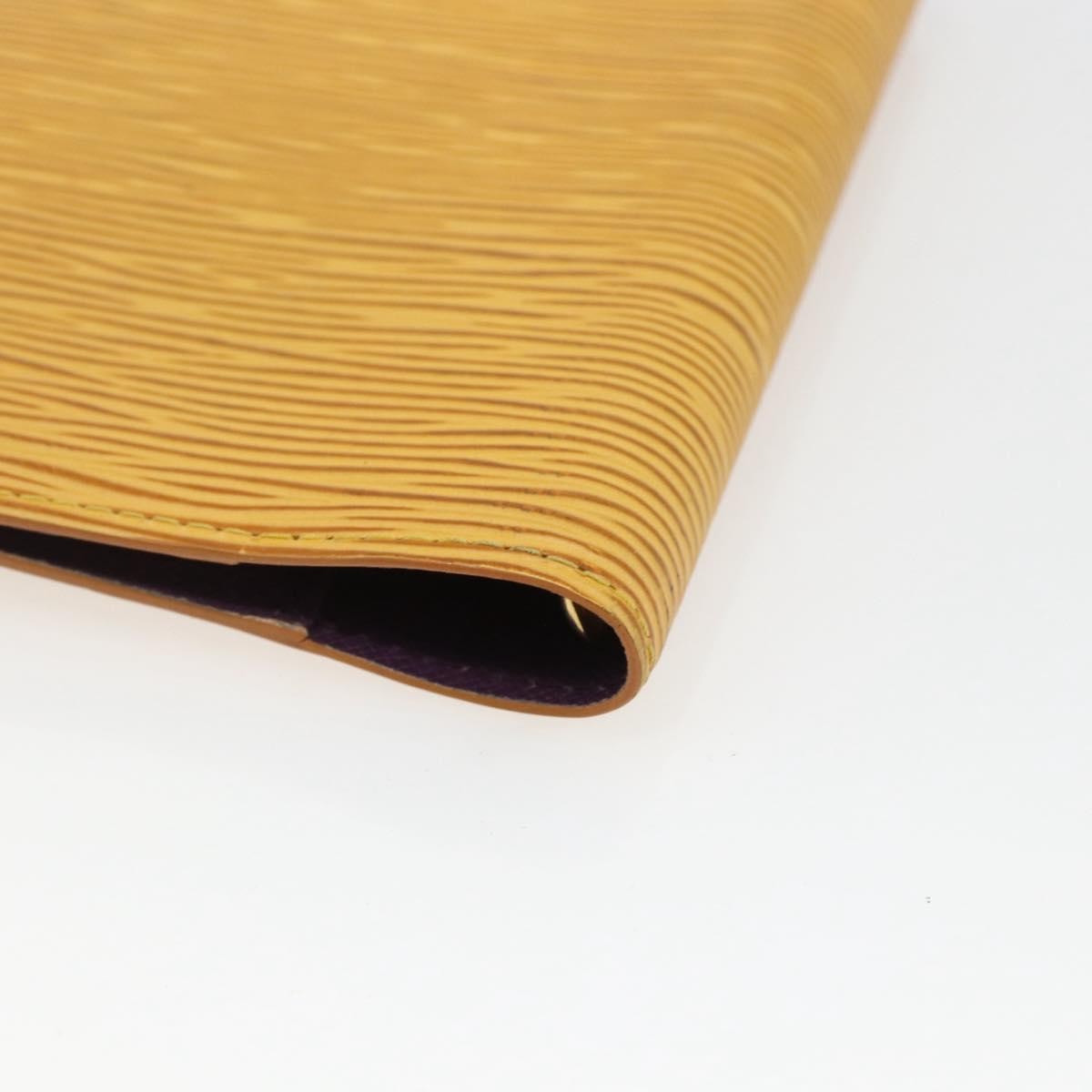 Louis Vuitton Agenda Cover Epi Leather Yellow Leather Wallets Accessory (Pre-Owned)