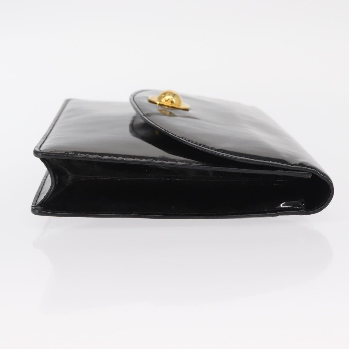 Celine Clutch Enamel Black Patent_Leather Clutche & Pouche Bag (Pre-Owned)