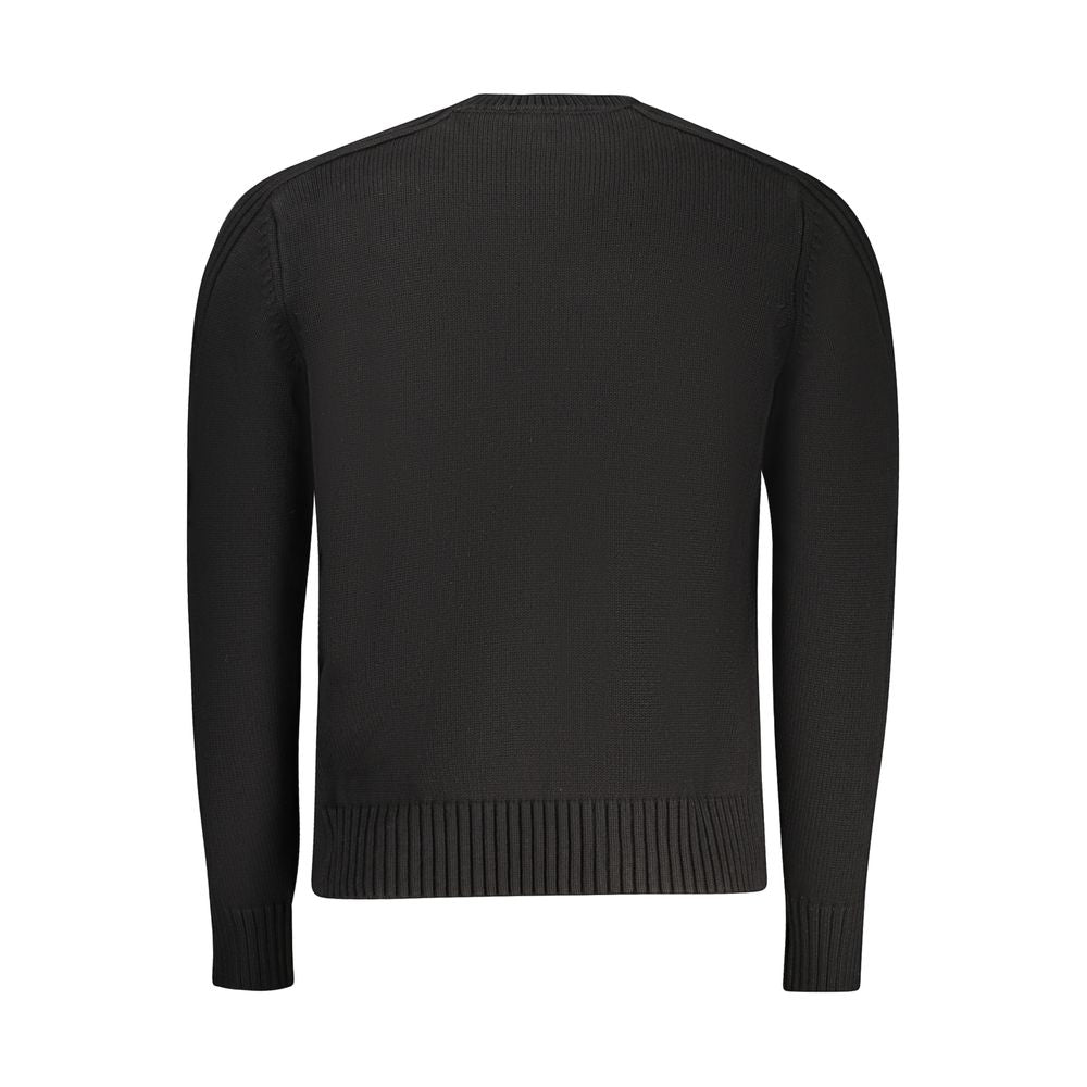 North Sails Black Cotton Men Men's Sweater